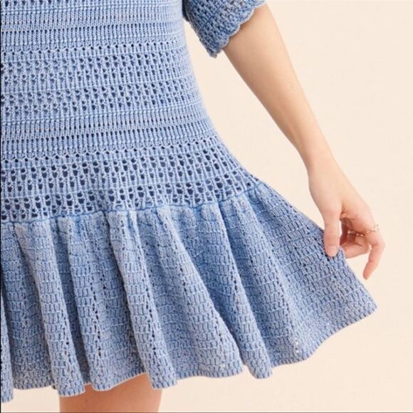Free People - Sistine Crochet Mini Dress - Picture 4 of 11